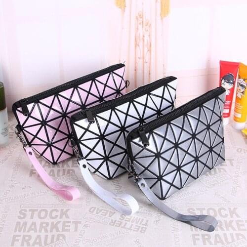 2020 Brand Multi-Function Travel Cosmetic Bag Flash Diamond Leather Makeup Make Up Wash Tool Organizer Storage Bags