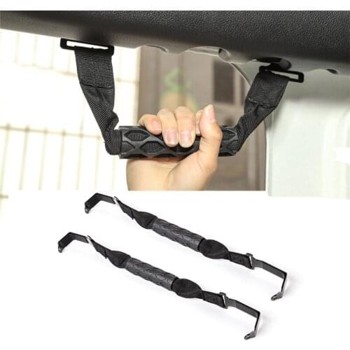 Car Front Rear Top Handle Handrail Door Handle for Jeep Wrangler JL Gladiator JT 2018 2019 2020 2021 Interior Accessories Black