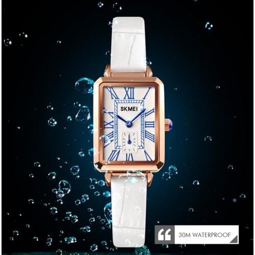 SKMEI Small Dial Design Women Quartz Watch Fashion Textured Lady Girls Wristwatches Waterproof Female Watches montre femme 1764