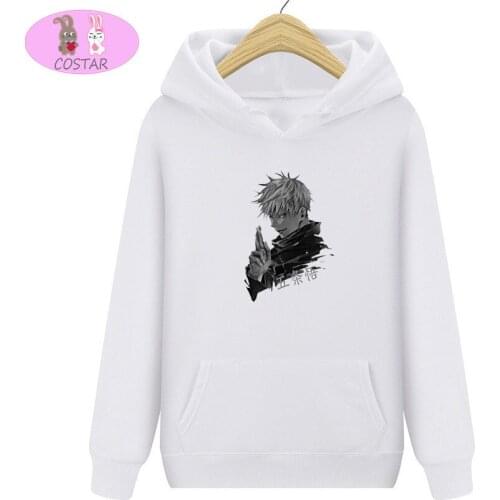 COSTAR Hot Anime Jujutsu Kaisen Gojo Satoru Fashion Hoodies Pullover Harajuku Hooded Sweatershirt Unisex Couple Outfit