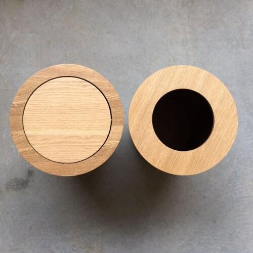 Wooden 9L Office Trash Can Nordic Style Household Kitchen Bathroom Garbage Bin Dust Bin Waste Storage Bucket With Lid ZH206