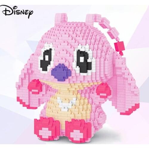 Disney Building Blocks Toys Lilo Stitch Angel DIY Assembly Figure Model Children Kid Adult Gift Decorative Articles Decorations