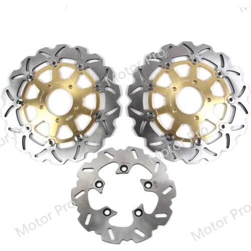 For Suzuki GSXR 600 750 2004 2005 Front Rear Brake Disc Disk Rotor Kit Motorcycle GSX R GSX-R GSXR600 GSXR750 1000 2003 04 BLACK