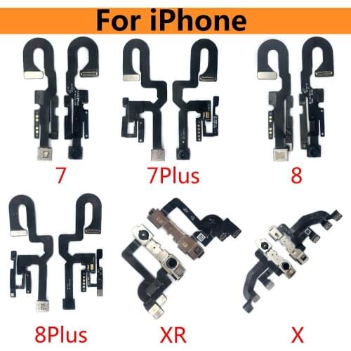 5PCS Front Camera Flex With Proximity Light Sensor Flex Cable Distance Sensing Connector For IPhone 7 8 Plus X XR XS Max