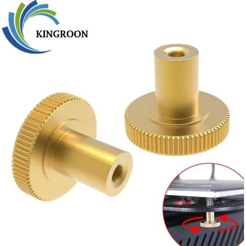 KINGROON 3PC 2PC Screw Nut UM2 DIY Print Base Plate M3 Nut platform Knurled Thumbscrew UM2Leveling Fixing 3D Printer Part