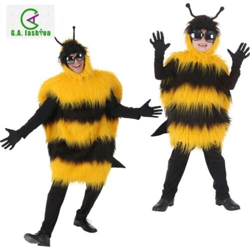 Mascoct Halloween Childrens Day Parent-child Stage Performance Show Little Bee Buzzing Cosplay Bee Bumblebee Costume
