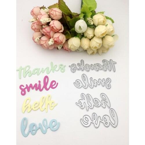 N431 Smile Metal Cutting Dies Stencils for DIY Scrapbooking Stamp/photo album Decorative Embossing DIY Paper Cards