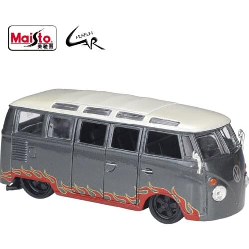Maisto 1:25 Volkswagen VAN SAMBA Model Car Simulation Alloy Racing Metal Toy Car Children Toy Gift Collection