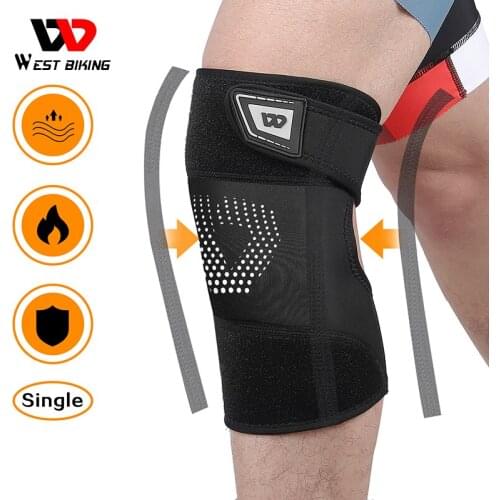 WEST BIKING Sports Knee Pad Men Knee Sleeve Protection Joint Support Brace Gear Running Fitness Cycling Knee Protector 1 PCS