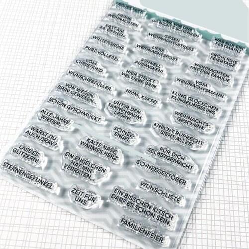 German Transparent Clear Silicone Stamp/seal for DIY Scrapbooking/ Album Decorative Clear Stamp Sheets A2188