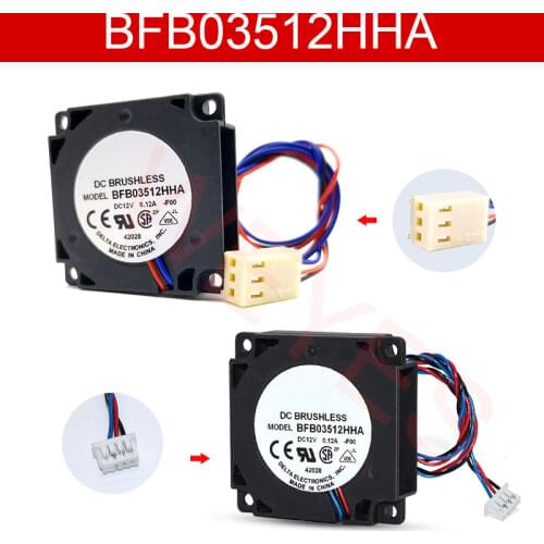 New For Cpu cooling fan for original Delta BFB03512HHA-F00 3.5CM 35*35*10MM 12V0.12A 3 line turbo cooling blower fan