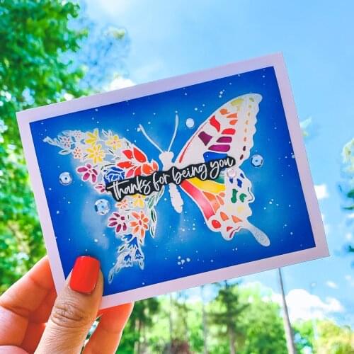 Butterfly in Bloom 2021 Arrival New Metal Cutting Dies Scrapbook Dariy Decoration Stencil Embossing Template DIY Greeting Card