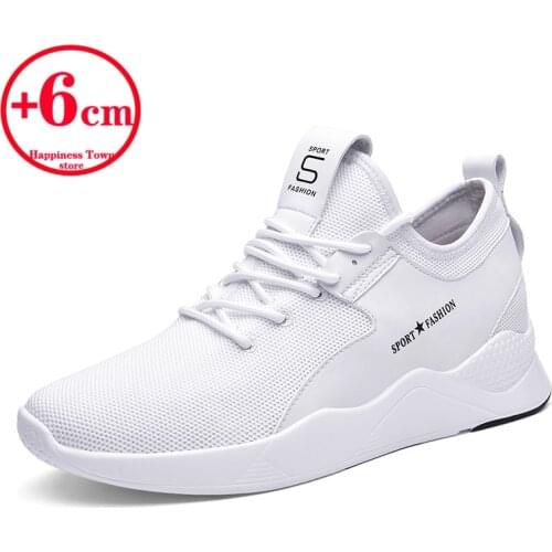Running Shoes Comfortable Light Casual Men Sports Shoes Heightening Shoes Breathable Non-Slip Wear-Resistant Walking Shoes