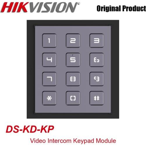 Original Hikvision DS-KD-KP Modular Door Station Keypad Module Video Intercom Accessory For DS-KD8003-IME1