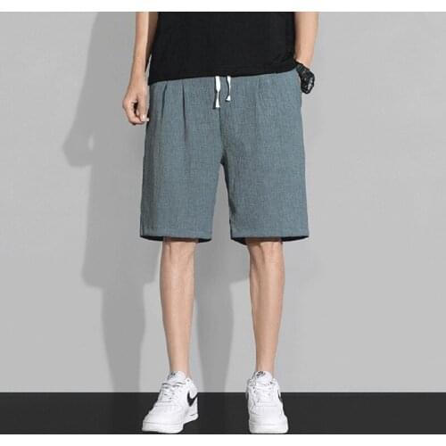 Mens shorts casual High waist summer Bermuda shorts for men breeches for boy cropped trousers black fashion clothing large size