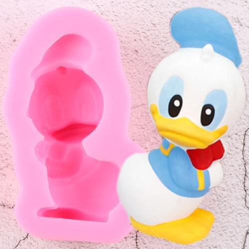 Disney Cartoon Donald Duck Silicone Molds Soap Resin Mold Chocolate Fondant Cake Decorating Aromatherapy Candle Plaster Mould