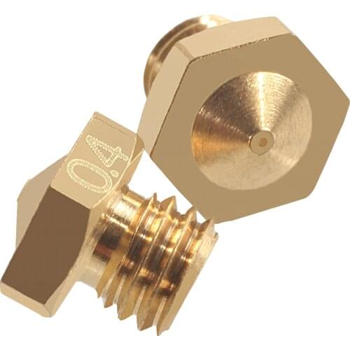 Mega 10pcs E3d V5 V6 Nozzle Single head Double Extrusion 0.3mm 0.4mm 3D Printer Parts Hotend M5 Threaded for 1.75mm Filament