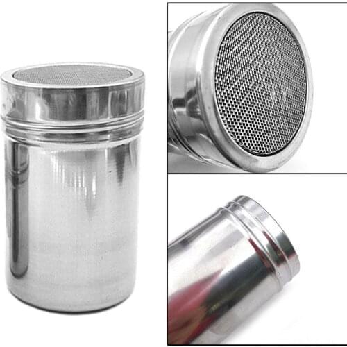 5cm Diam Steel Powder Sprinkle Extinguishers Tank Gauze Powder Cans Cocoa Dusting Bucket Cinnamon Powder I0M6