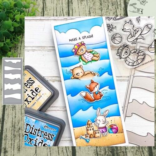 Surf strip METAL CUTTING DIES Stencil Scrapbooking Photo Album Card Paper Embossing Craft DIY