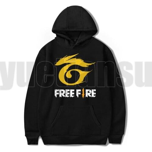 New Free Fire Game Logo Printed Hoodies Sweatshirt Cool 2021 New Fashion Long Sleeve Cool Pullovers Aesthetic Harajuku Tops