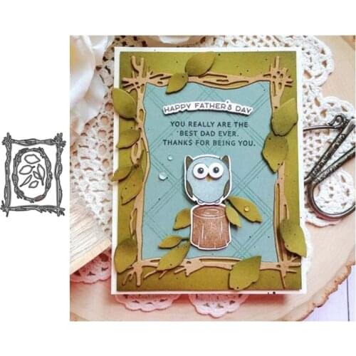 Branches Frame Metal Cutting Dies Scrapbooking Craft Mold Cut Die Stencil Handmade Paper Card Make Template Embossing 2021