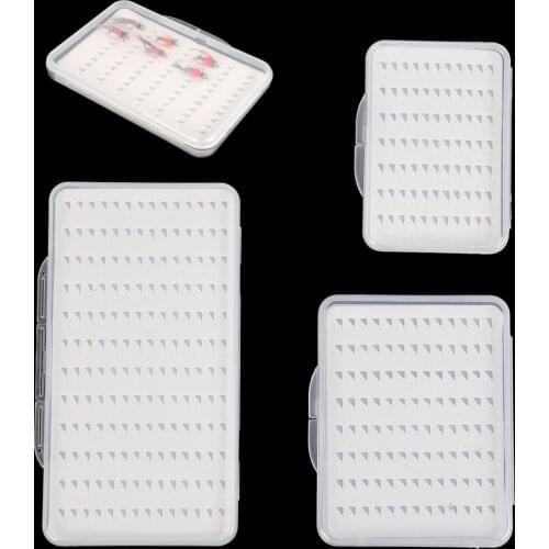 Waterproof Fly Fishing Lure Bait Trout Flies Storage Box Case Container Transparent Ultra-thin Fly Hook Box Fishing Tackle