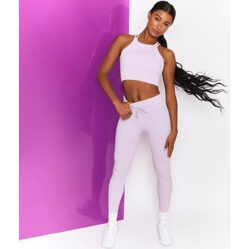 Womans Sportswear Yoga Sets 2pcs Full Tracke Suits Croped Tops Vest Sexy Tank&Cycling Leggings For Gym Fitness Lady Running Set