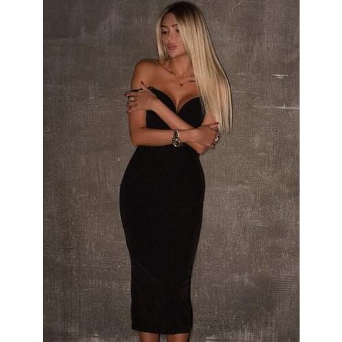 Adyce 2021 New Summer Women White V Neck Sleeveless Bodycon Bandage Dress Sexy Spaghetti Strap Club Celebrity Runway Party Dress