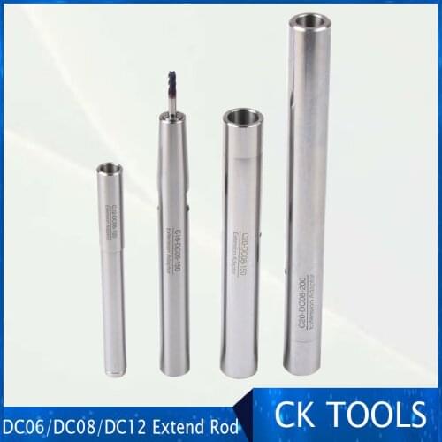 1pcs slim collet chuck ST10 ST12 DC6 120L ST16 ST20 DC8 chuck extension rod pull back extension adapter toolholder post pull