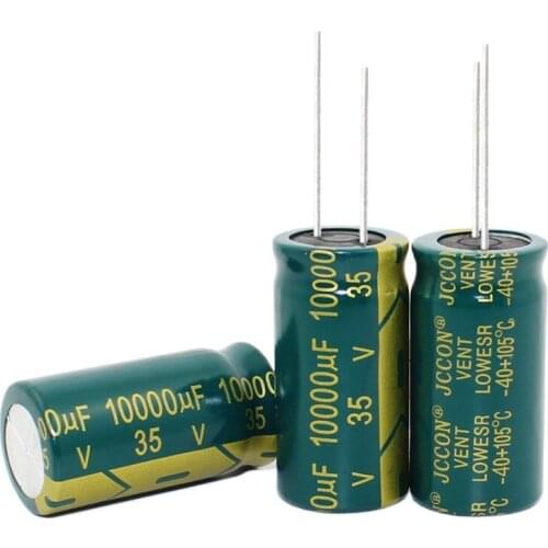 10pcs--100PCS/lot 35V 10000UF 18*35MM high frequency aluminum electrolytic capacitor 10000uf 35v