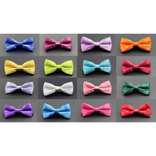 170pcs/lot Children Plain Bowtie/kids Tuxedo General Party Neckties Butterfly Bow tie