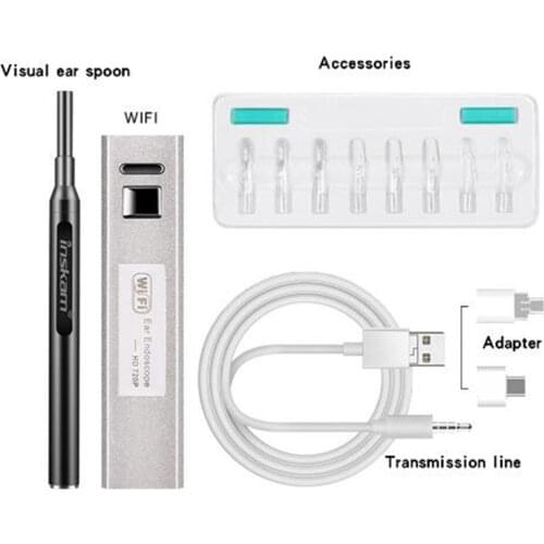 3.9mm 720P Wireless WIFI Earpick Endoscope Ear Camera Otoscope