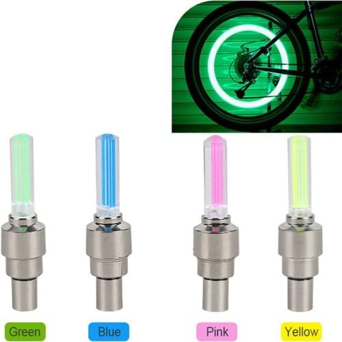 4pcs Motorcycle Car Tyres Valve Covers Light For Toyota Corolla RAV4 Subaru XV Chevrolet Cruze Aveo sail Saab Dacia Duster