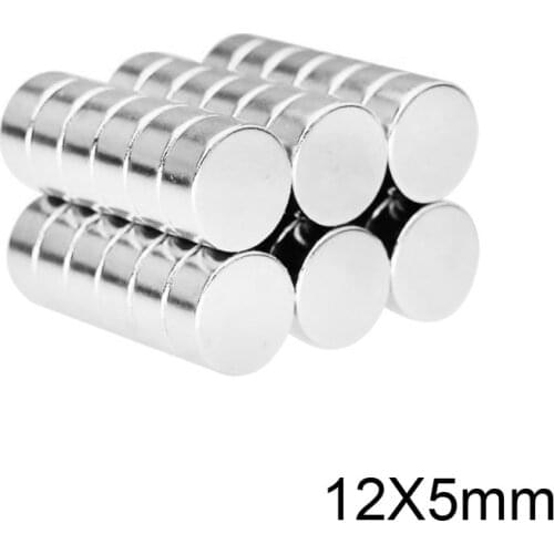 5/10/20/50/100/200pcs 12x5 Powerful Magnets disc 12mmx5mm Permanent Round Magnet 12x5mm Neodymium Magnet Strong magnetic 12*5