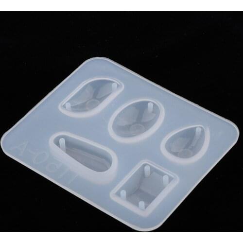 5Shapes DIY Silicone Mould Necklace Jewelry Making Mold Silicone Resin Model