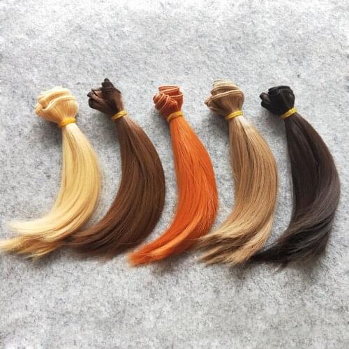 5PCS/LOT BJD Wig Hair 15CM Syntetic Doll Hair DIY