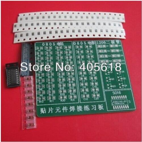 5pcs Practice Board Shield Skill Training SMD SMT Components Kit For Starter Beginner