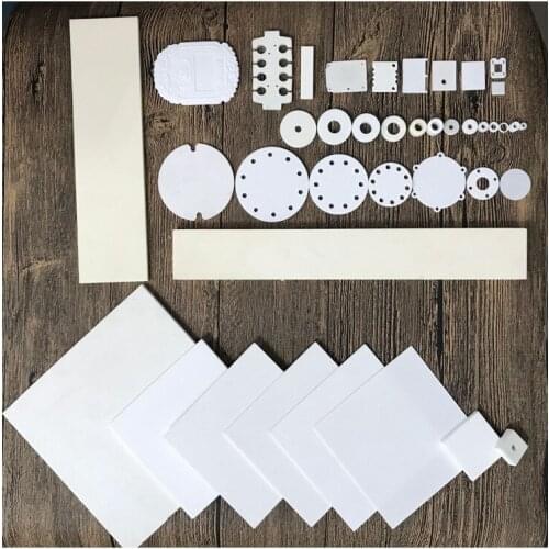 99.5%Al2O3 High Wearable Circular Corundum Plate 29*20*0.6mm/Alumina Ceramic Round Substrate/Wear-Resisting Ceramic Sheet