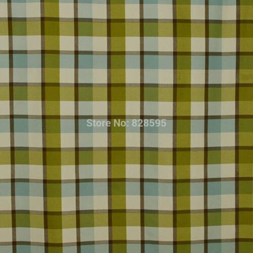DA227 Multicolor plaid Cotton Canvas Sofa/Cushion Cover Fabric (1Yard) Hongkong post tracking number