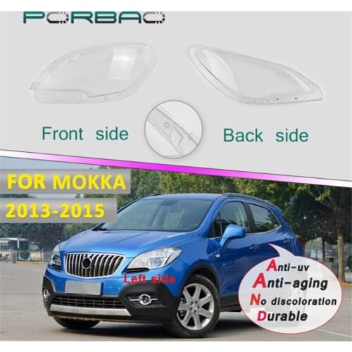 For Encore Headlight Lens Cover Mokka Transparent Clear Shell Replacement 4Doors Car accessories Headlamp shell DIY
