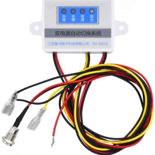 Dual Power Automatic Switch Battery Module Switchs In Case Of Power Failure UPS Emergency Meter Tools XH-M232