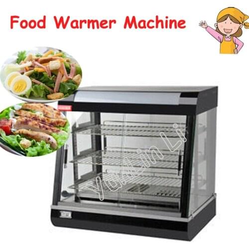 Stainless Steel Electric Food Warmer Commercial Three layers Keep Food Warm Heated Display Cabinet Warming Showcase FY-601