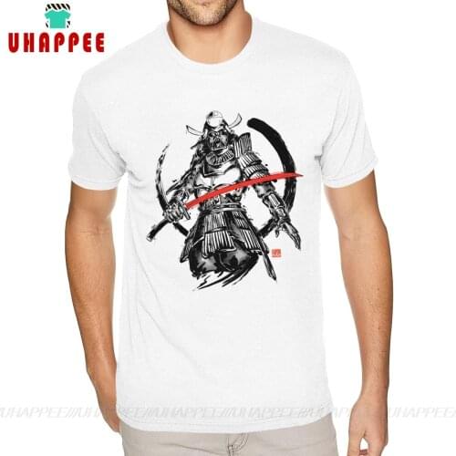 Classic Samurai Vader T-Shirt Mens 4XL Short Sleeves Soft Cotton White O-neck Tees Shirts