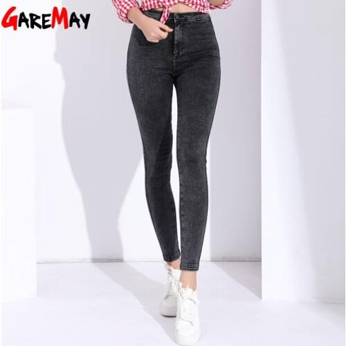 Garemay Skinny Jeans Woman Pantalon Femme Denim Pants Strech Womens Colored Tight Jeans With High Waist Womens Jeans High Waist