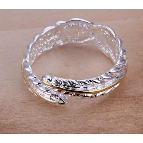 Ring sterling-silver-jewelry ring silver fashion jewelry ring leather jewelry wholesale free shipping hhgf LR020