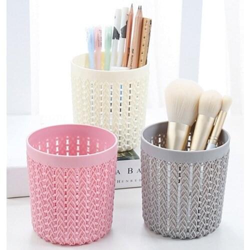 Cosmetic Brush Box PP Cylinder Hollow Storage Empty Holder Makeup Brushes Tool Set Woman Beauty Organizer Accessories Wholesale
