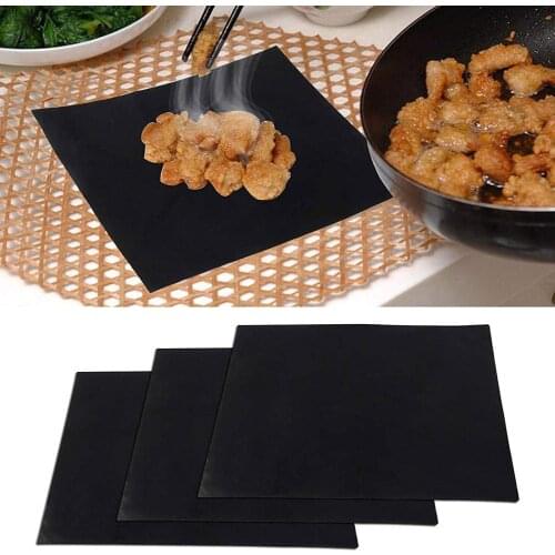 40 x 50cm Non-stick BBQ Grill Mat Nontoxic Baking Mat Reusable Cooking Grilling Sheet Heat Resistance Pad Barbecue Tools