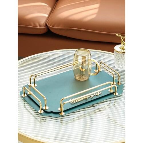 Storage Tray Household Iron Art Storage Tray Bathroom Decoration Storage Dish Desktop Decoration Bedroom Cosmetic Storage Tray