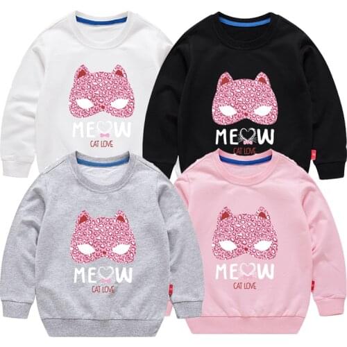 Girls' fashion sportswear girls' Pullover spring and autumn new Sweatshirts leopard pattern girls' fashion Sweatshirts