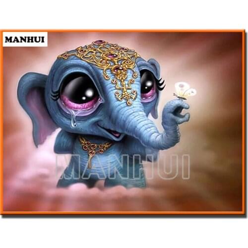 New Diy diamond painting Animal elephant Diamond Cross Stitch diamond painting mosaic crafts Home Decoration MH492